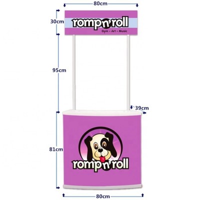 Advertising PP Plastic Promotional counter table for sales marketing